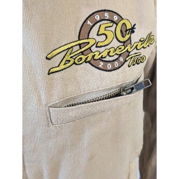 Triumph Motorcycle Jacket Mens Small Bonneville 50th Anniversary T100 1959-2009 - Picture 11 of 16